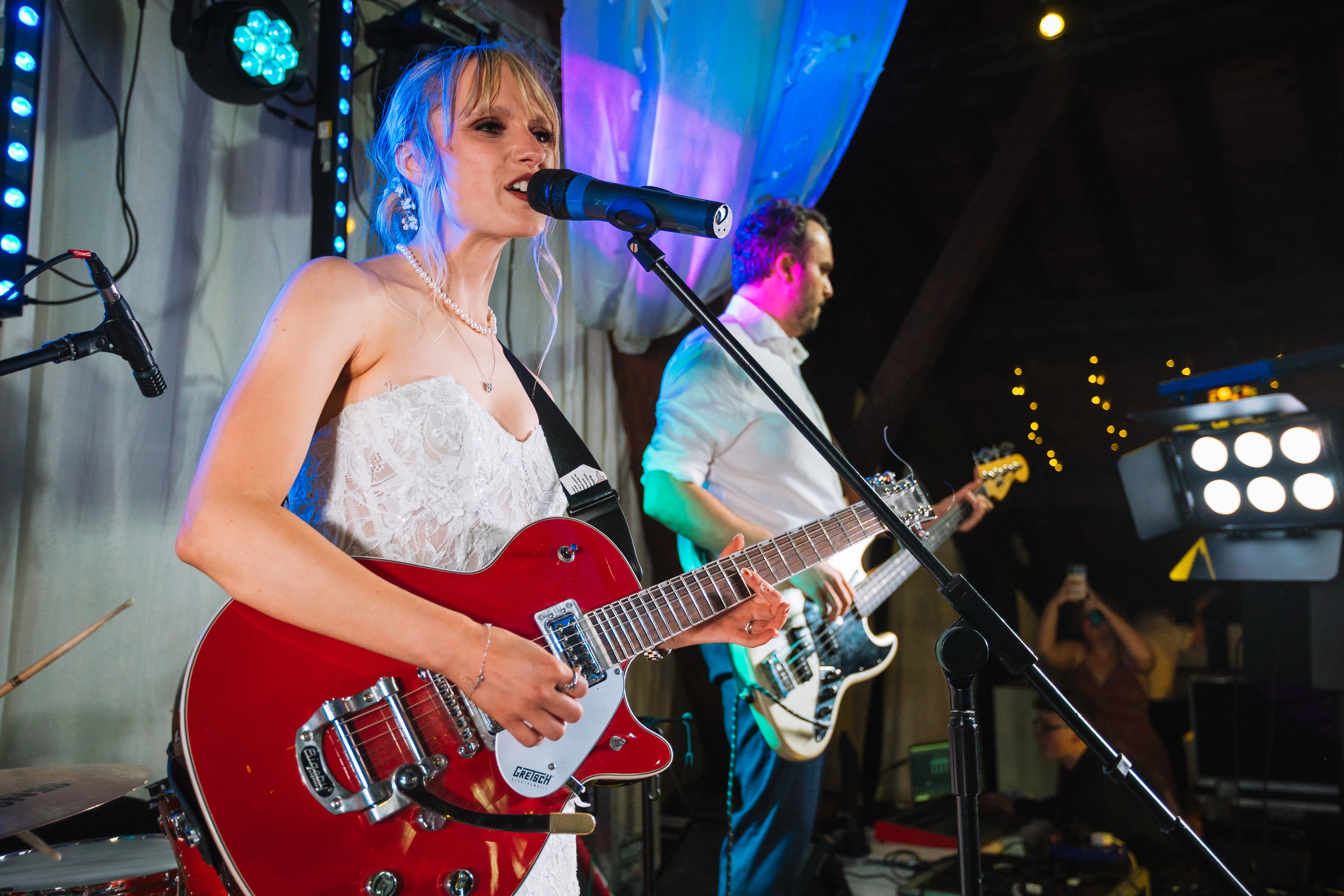 Band performing at live event